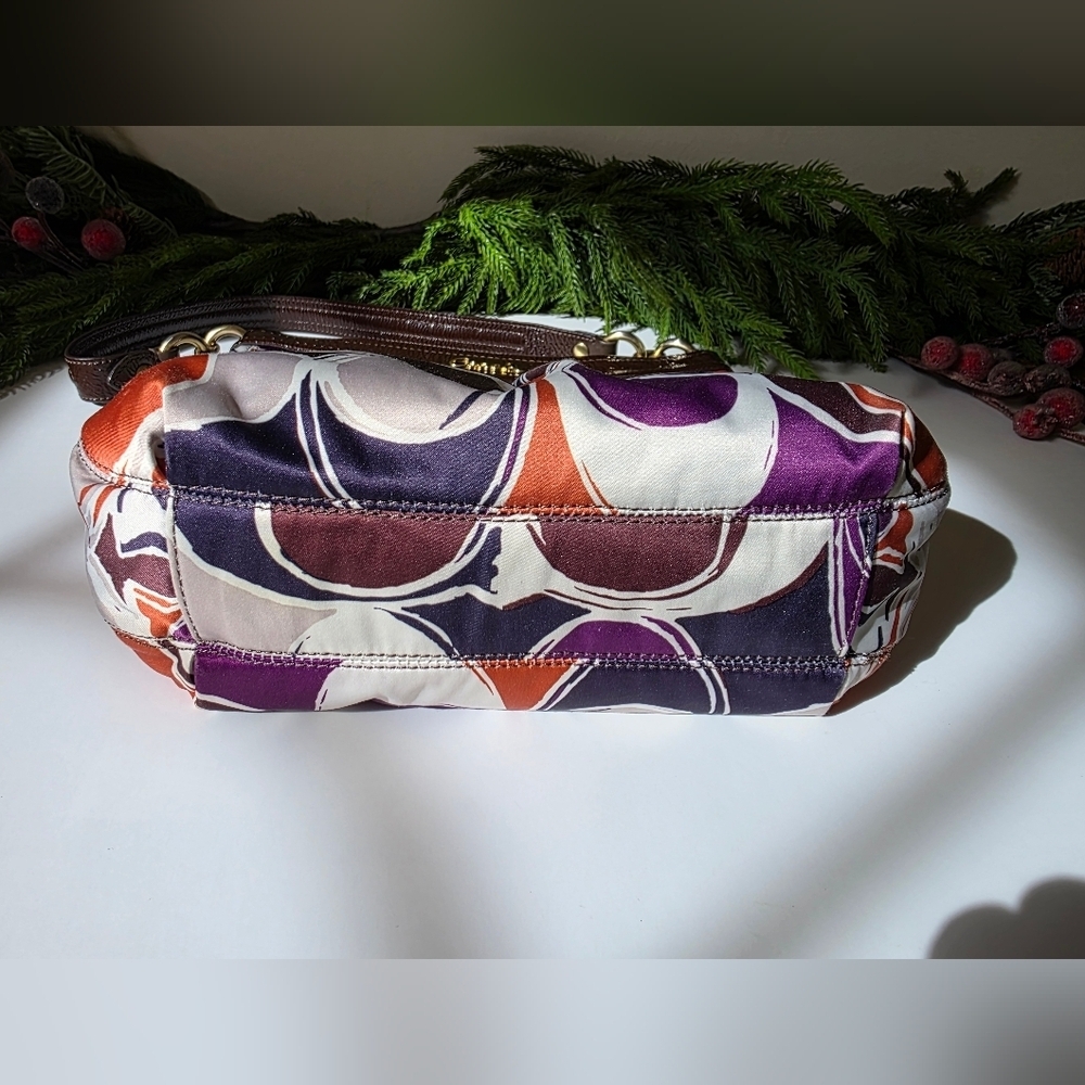Coach Ashley Scarf Print Hippie Shoulder/Crossbody - Multicolor Logo Sateen - Picture 11 of 13